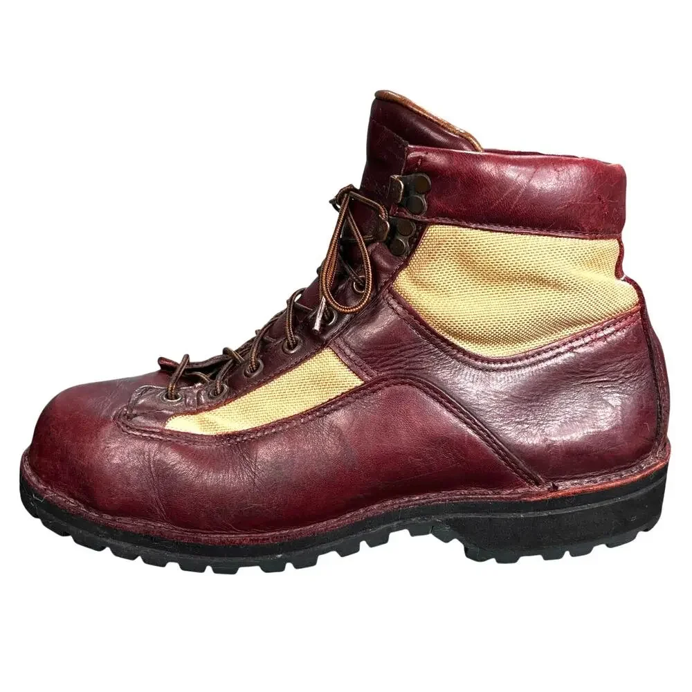 Vintage Rare Danner X Eddie Bauer 1985 Light Red Hiking Boots Size 10.5 EE